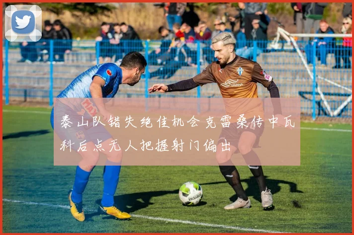 泰山队错失绝佳机会克雷桑传中瓦科后点无人把握射门偏出